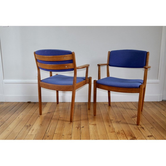 Image 1 of Paire de fauteuils vintage modèle J72 en chêne par Poul Volther, 1960