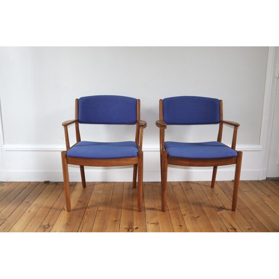 Image 1 of Paire de fauteuils vintage modèle J72 en chêne par Poul Volther, 1960
