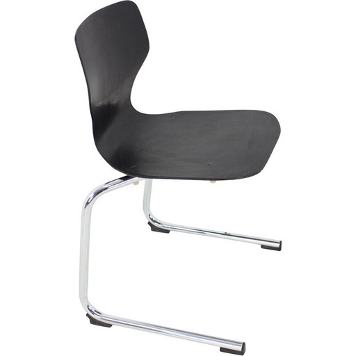 Chaise en bois de pagode de Mid Century par Flototto, Allemagne 1970