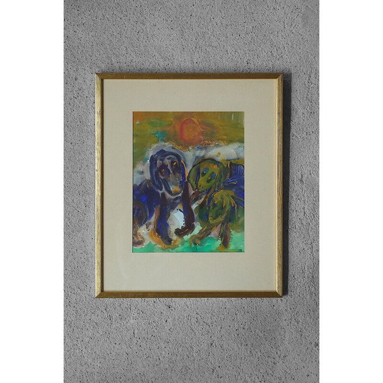 Image 1 of Gouache vintage de Frideborg Bryth, 1961