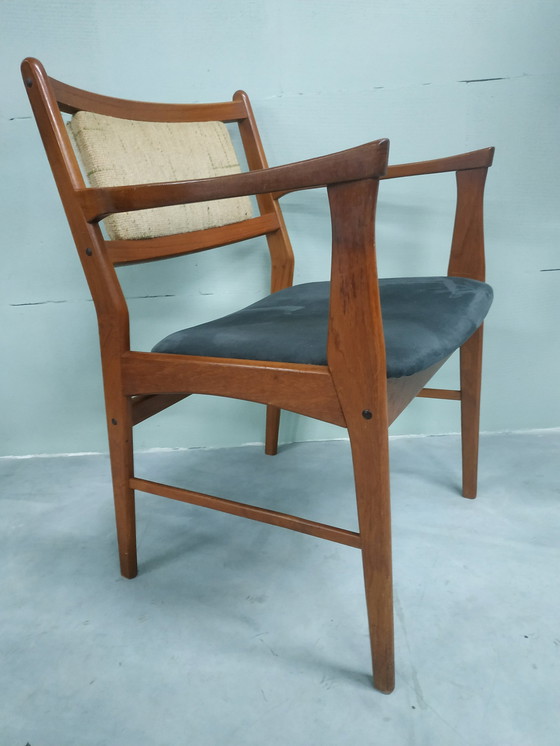 Image 1 of Chaise de bureau danoise en teck design des années 60