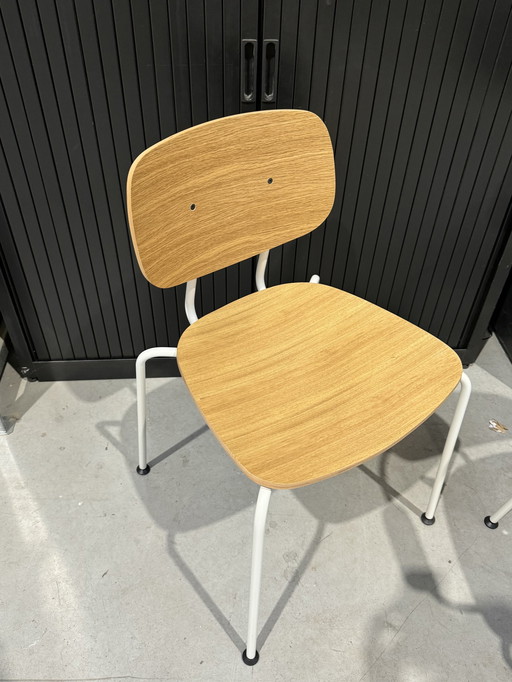 Echantillon de chaise en bois - Sans accoudoirs - Bois naturel avec pieds beiges