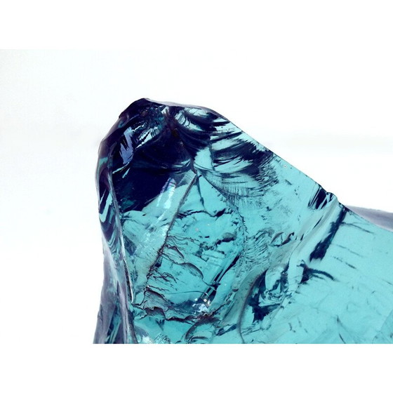Image 1 of Presse-papier vintage en verre ciselé par Saint Gobain pour Max Ingrand, France 1960