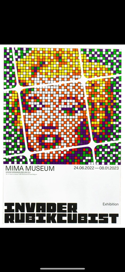 Affiche Street Art Marilyn Monroe Haring Expo Bruxelles 