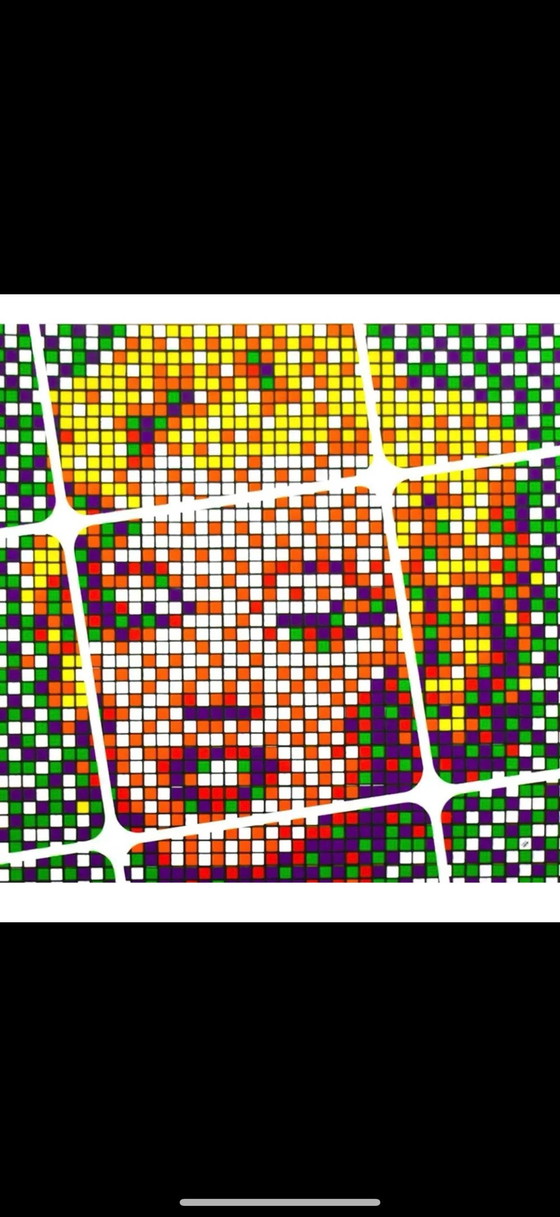 Image 1 of Affiche Street Art Marilyn Monroe Haring Expo Bruxelles 