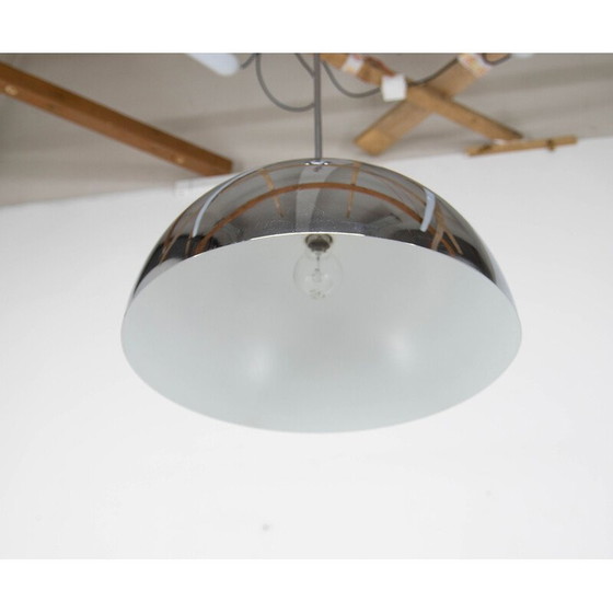 Image 1 of Lampe suspendue chromée vintage, Tchécoslovaquie 1930