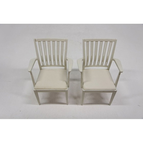 Image 1 of Paire de fauteuils vintage en bois de hêtre, Danemark 1960