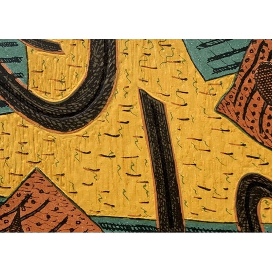 Image 1 of Gravure jaune d'Henri Goetz, 1970