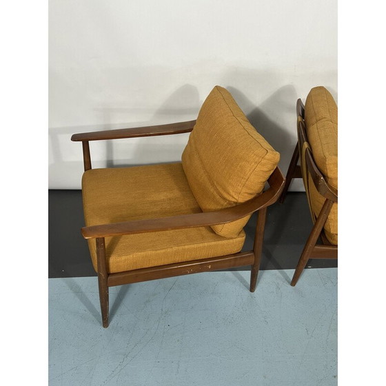 Image 1 of Paire de fauteuils vintage modèle 550 par Walter Knoll, Allemagne 1950