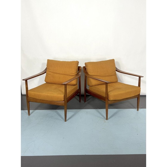 Image 1 of Paire de fauteuils vintage modèle 550 par Walter Knoll, Allemagne 1950