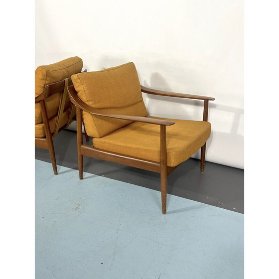Image 1 of Paire de fauteuils vintage modèle 550 par Walter Knoll, Allemagne 1950