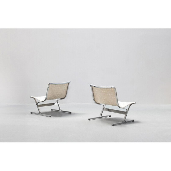 Image 1 of Paire de chaises longues vintage par Ross Littell pour ICF Italie