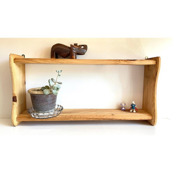 Image 1 of Etagère vintage avec doubles étagères en bois