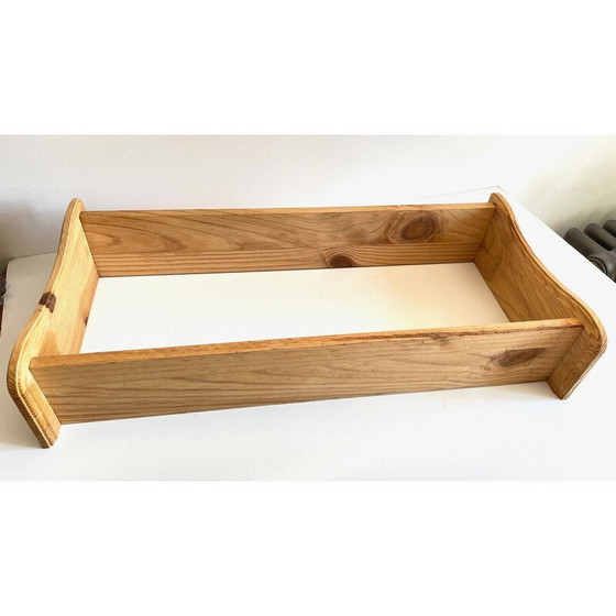 Image 1 of Etagère vintage avec doubles étagères en bois