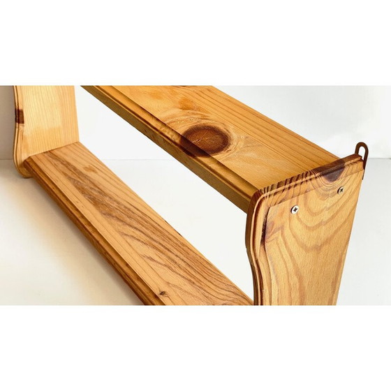 Image 1 of Etagère vintage avec doubles étagères en bois