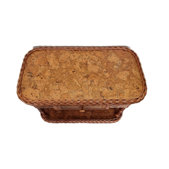 Image 1 of Armoire à tiroirs en rotin vintage, années 1990