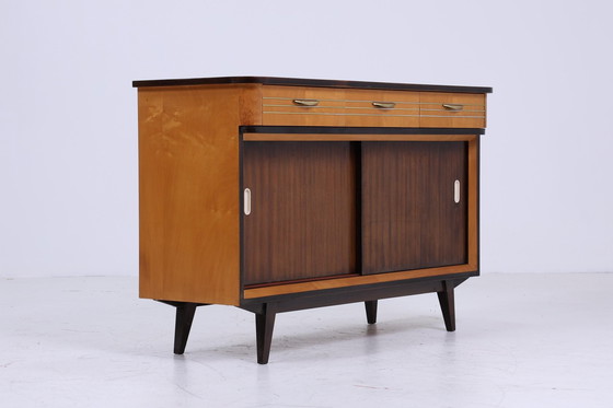 Image 1 of Commode vintage des années 60 | Mid Century Sideboard Tiroirs Armoire Rangement Rétro