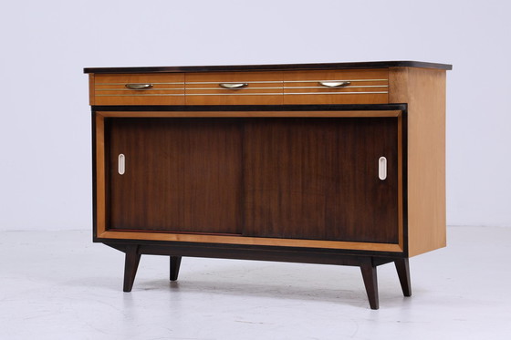 Image 1 of Commode vintage des années 60 | Mid Century Sideboard Tiroirs Armoire Rangement Rétro