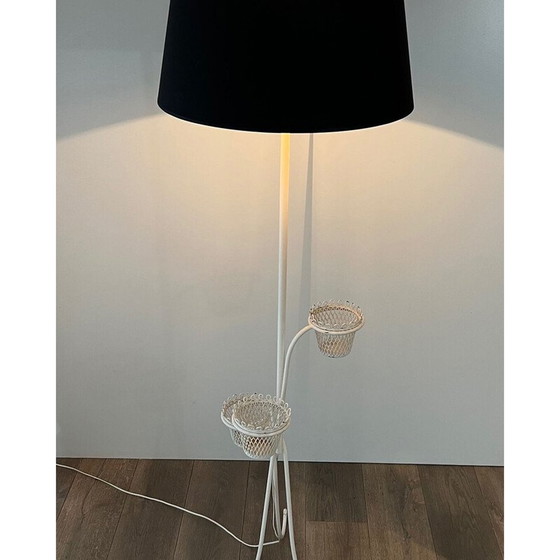 Image 1 of Lampadaire vintage avec porte-plante de la collection Cap d'Ail de Mathieu Matégot, 1950