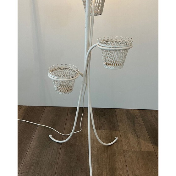 Image 1 of Lampadaire vintage avec porte-plante de la collection Cap d'Ail de Mathieu Matégot, 1950