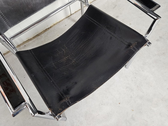 Image 1 of Chaise vintage en cuir Gerard Vollenbrock