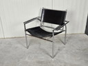 Chaise vintage en cuir Gerard Vollenbrock