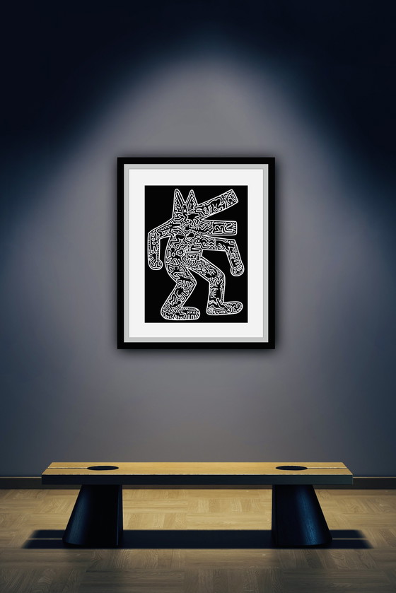 Image 1 of Keith Haring : "Chien, 1985".