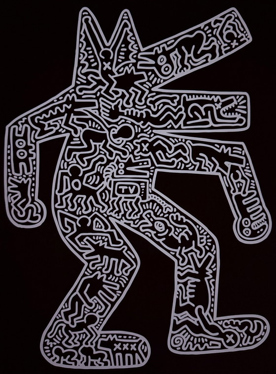 Image 1 of Keith Haring : "Chien, 1985".