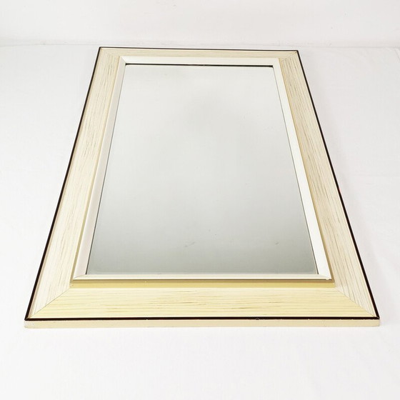 Image 1 of Miroir mural vintage avec cadre en bois, Allemagne 1960