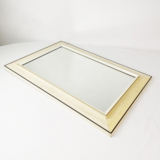 Image 1 of Miroir mural vintage avec cadre en bois, Allemagne 1960