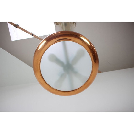 Image 1 of Lampe pendante vintage bauhaus en métal fonctionnalisme UFO par Josef Hurka pour Napako, Tchécoslovaquie 1940