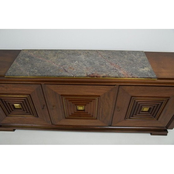 Image 1 of Buffet art déco vintage en acajou par Maxime Old, 1930-1950