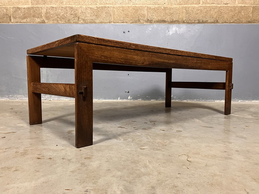 Table basse Wenge Vintage Brutalist