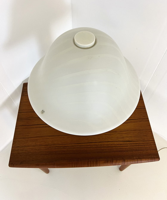 Image 1 of Peil & Putzler - Lampe de table à champignon zébré '70