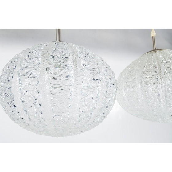 Image 1 of Lampe suspendue en verre vintage de Doria Leuchten, 1960s