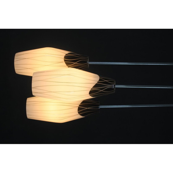 Image 1 of Lampe suspendue vintage en verre, Tchécoslovaquie 1970