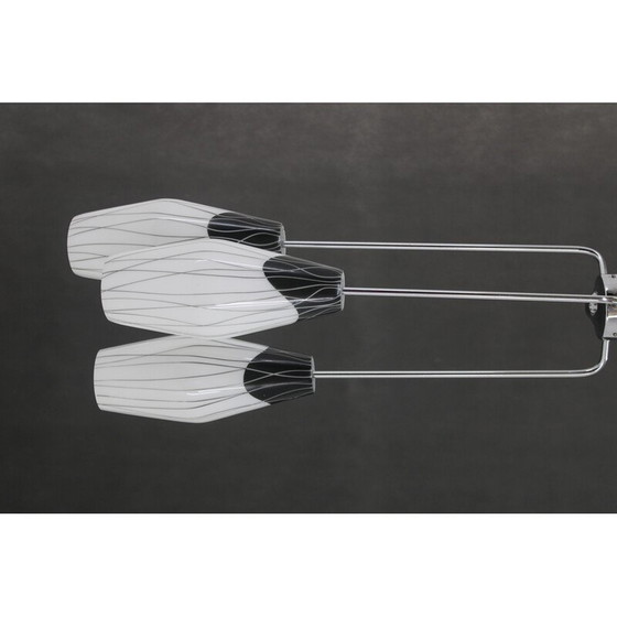 Image 1 of Lampe suspendue vintage en verre, Tchécoslovaquie 1970