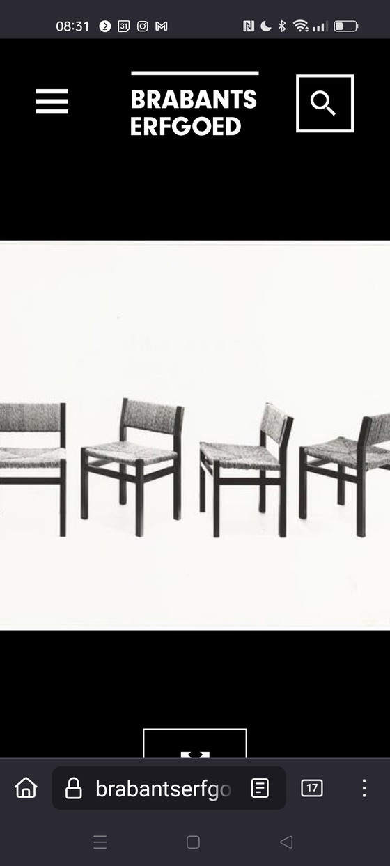 Image 1 of Pastoe Sa07 Ensemble de 6 chaises