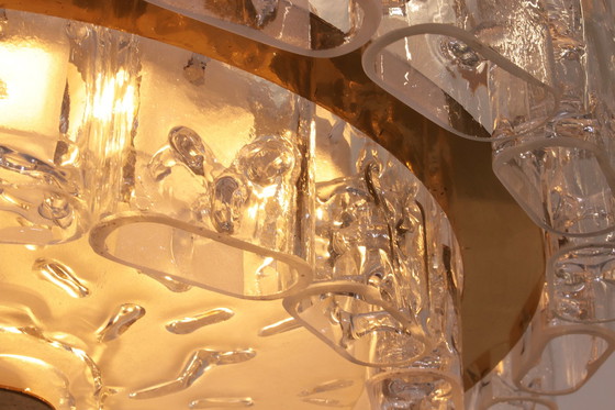 Image 1 of "Paire de lustres Doria Leuchten en laiton et cristal du Mid Century, 1960S"