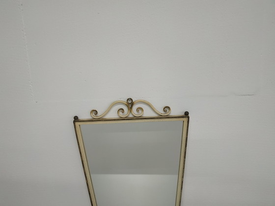 Image 1 of Miroir en métal vintage (style Art nouveau)