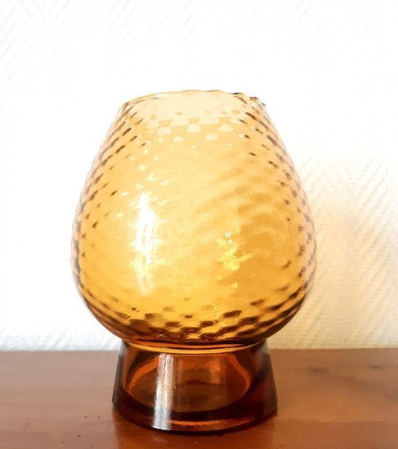 Image 1 of 2X Vases Optique En Verre Empoli, Italie 1960