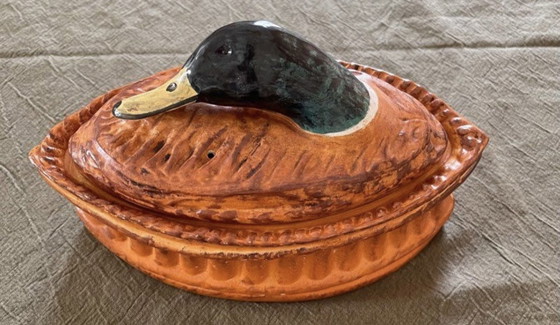 Image 1 of Terrine Trompe l’oeil  Col Vert Pillivuyt