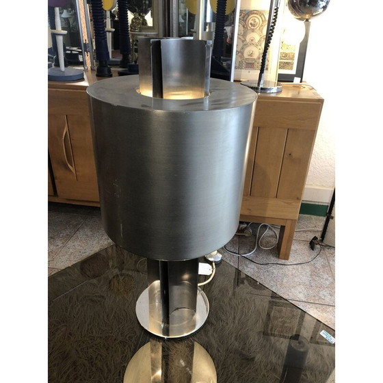 Image 1 of Lampe de table vintage en acier France 1970