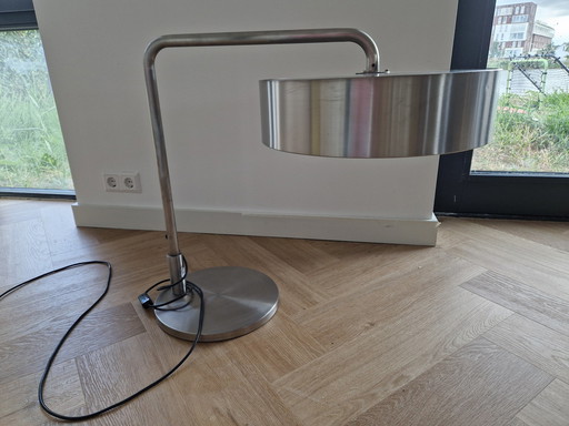 Très grande lampe de table lourde à vendre - Acier inoxydable chromé - 65 Cm