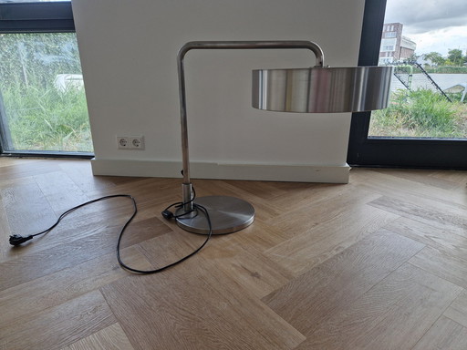 Très grande lampe de table lourde à vendre - Acier inoxydable chromé - 65 Cm