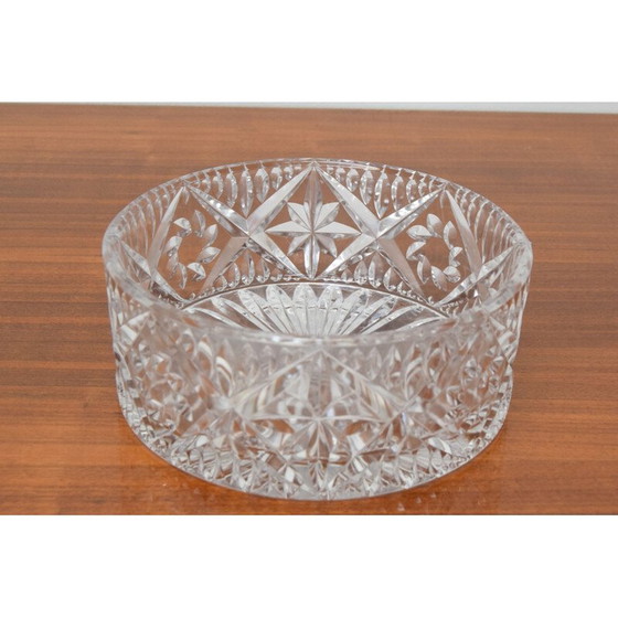 Image 1 of Bol en verre vintage de Bohème, tchèque 1960