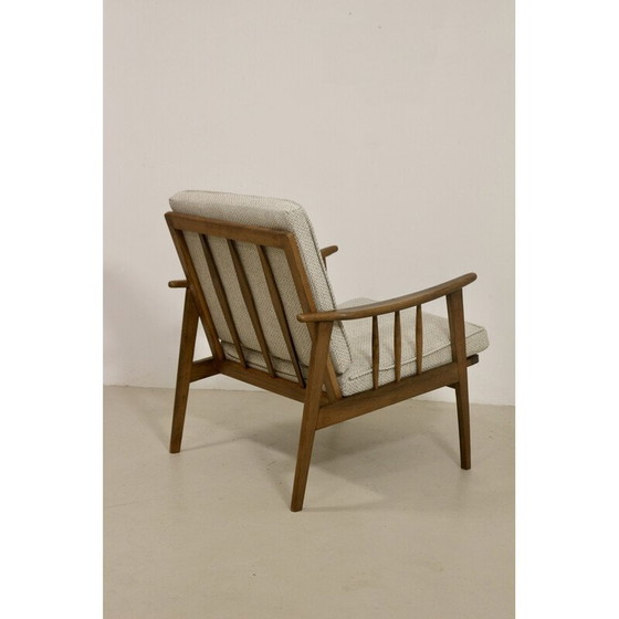 Image 1 of Fauteuil scandinave vintage en bois de hêtre, 1960