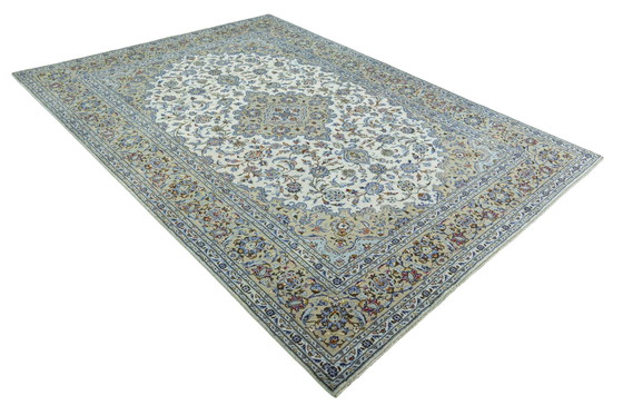 Image 1 of Tapis d'Orient Keshan liège noué à la main - 347 X 252 cm