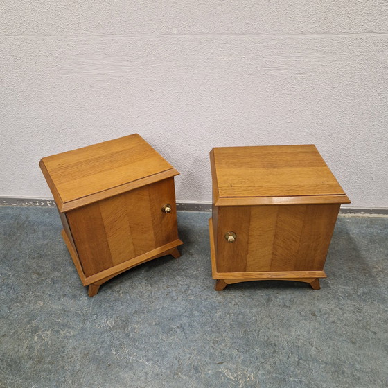 Image 1 of 1950s 2 Tables de Nuit Vintage