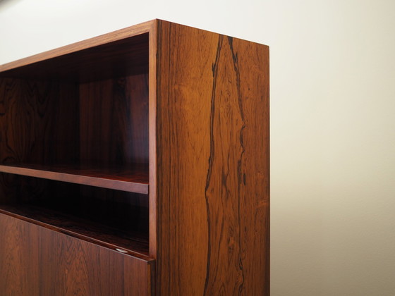 Image 1 of Armoire en bois de rose, Design danois, 1960S, Designer : Ib Kofod-Larsen, Fabricant : Faarup Møbelfabrik